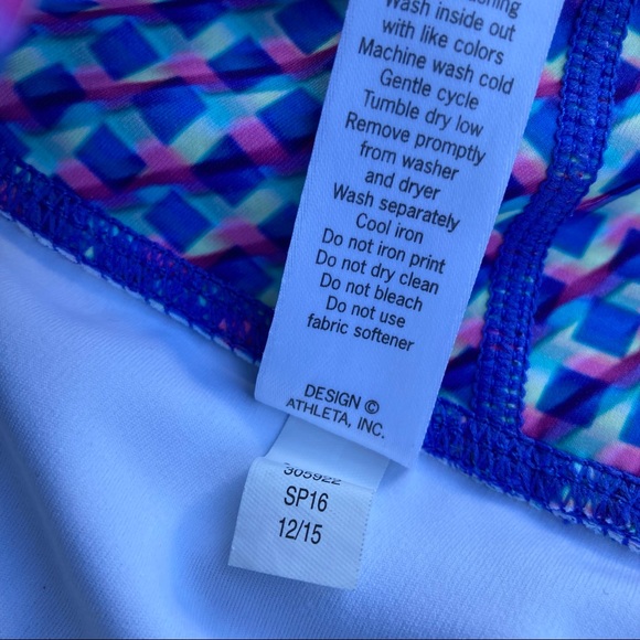 Athleta Vivid Sonar Capri Crop Leggings Medium - Picture 12 of 16